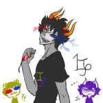  ! 2014 ? fullres fusion gamzee_makara jaggy_lines lunaticjin psionics scars sober_gamzee sollux_captor zodiac_symbol 