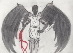  2012 apricots-from-nara fanoffspring fullres grayscale highlight_color pencil queen&#039;s_ring queen_of_spades red_miles sketch solo text 