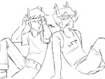  2024 daily dirk_strider fullres grayscale john_egbert lineart mothaftertwitter no_glasses prince_of_fresh_air shipping sitting speciesswap trollified 