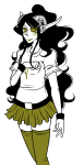  2011 aradia_megido bloodswap blush fashion fullres grayscale highlight_color monochrome pride solo 