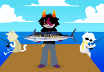10k_member_celebration_event 2025 animal_ears animals animated clouds drawingtoast fancarapace fankid fantroll fish fullres jaggy_lines ocean prospitian text thumbs_up