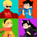  arms_crossed beta_kids book breath_aspect dave_strider dogtier godtier heir jade_harley john_egbert knight light_aspect margeum rose_lalonde seer space_aspect time_aspect witch 