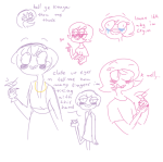 2015 alcohol basofy blush cocktail_glass crying date_dress fullres glasses_added highlight_color lineart monochrome rose_lalonde roxy_lalonde text wonk word_balloon