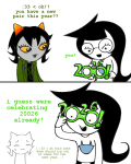 2026 comic fullres glasses_added jade_harley jaggy_lines lineart nepeta_leijon no_hat olive_garden redrom shipping silhouette starter_outfit sweat text yaoisquidbob