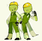 beverage blush broken_source felt fullres hard_hat hibrid56 itchy solo starter_outfit