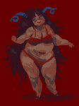  2020 aradia_megido blush chubstuck fullres solo stupid.dog undergarments 