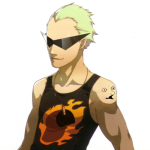  1s_th1s_you crossover dirk_strider image_manipulation persona shin_megami_tensei solo source_needed strong_tanktop 