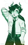 2018 fullres hiveswap lanque_bombyx monochrome no_coat solo starter_outfit theme_coloring wcender