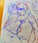  2025 diamond dirk_strider fullres highlight_color hug jane_crocker monochrome palerom pencil portalship shipping sketch strong_tanktop vbblackliquidlizard 