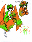  2017 arms_crossed davepetasprite^2 fullres magdaneela solo sprite sprite_mode starter_outfit text 