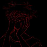  2024 body_modification broconwhore fullres headshot highlight_color lineart monochrome no_glasses sketch sollux_captor solo 