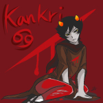  2014 aspect_symbol blood_aspect dancestors fullres godtier jaggy_lines kankri_vantas kneeling lunaticjin seer solo text 