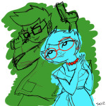 2012 english_muffin fullres highlight_color jake_english jane_crocker monochrome shipping sketch snizabelle starter_outfit twin_m9_berettas