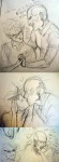  body_modification caliborn dirk_strider dirkuu humanized kiss pencil shipping sketch zebeck 