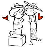  2026 cauterize_sisters doctoraiama fullres grayscale heart highlight_color hysterical_dame jaggy_lines monochrome near_kiss nervous_broad problem_sleuth_(adventure) redrom shipping 