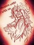 2013 aradia_megido dead_aradia fashion fullres lunaticjin monochrome sketch solo text