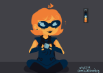  comicalamity godtier limited_palette perfectly_generic_object request rogue roxy_lalonde sitting solo void_aspect 