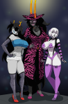  2017 ancestors artificial_limb eyepatch fashion fullres her_imperious_condescension kid_symbol nsfw_source pimp planetofjunk rose_lalonde vriska_serket web 