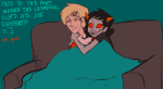  arm_around_shoulder coolkids couch dave_strider deleted_source no_glasses pootles redrom shipping terezi_pyrope 