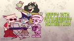  413 2023 beta_kids blue_slime_ghost_shirt cake dave_strider dogtier food fullres green_atom_shirt jade_harley john_egbert mauve_squiddle_shirt mr-tsuyo piano red_baseball_tee rose_lalonde text the_word_homestuck 