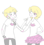  alcohol cocktail_glass multiple_personas my_own_cloen roxy_lalonde rule63 selfcest shipping solo yetana 