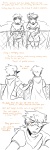  2025 back_angle blush broconwhore clockwork_orange comic dave_strider dirk_strider fullres godtier grayscale heart_aspect highlight_color incest knight lineart monochrome prince redrom shipping stridercest text time_aspect 