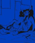  2026 blush equius_zahhak fullres kiss meowrails mistigri0000 monochrome nepeta_leijon no_hat palerom shipping sitting sparbots 