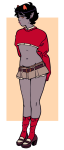  2022 blush body_modification crossdressing dancestors fashion fullres kankri_vantas solo starsnores 