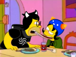 1s_th1s_you crossover dogtier godtier homerstuck image_manipulation jade_harley nepeta_leijon space_aspect the_simpsons witch 