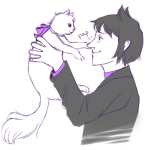  2012 animals animalstuck au carrying cats fullres guidestuck humanized jaspers jaspers_lalonde orange-catsidy rose_lalonde solo speciesswap text 