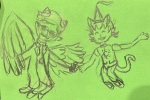  2024 davepetasprite^2 fullres jasprosesprite^2 monochrome pencil scoundrellyfeline sketch sprite starter_outfit 