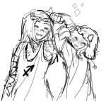 2026 blush cat_hat diamond equius_zahhak fullres grayscale meowrails monochrome muwwwsky nepeta_leijon no_glasses palerom shipping sketch starter_outfit