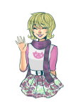  casual fashion request roxy&#039;s_striped_scarf roxy_lalonde solo starter_outfit sugar-doodles 