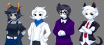  2026 arms_crossed body_modification candy_kids candy_timeline championsglamor dogtail fullres harry_anderson_egbert homestuck:_beyond_canon starter_outfit tavros_crocker vriska_maryam-lalonde yiffany_longstocking_lalonde_harley 