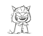  2017 chibi diabetes dragon_cape fullres grayscale paperseverywhere sketch solo terezi_pyrope 