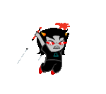 2016 animated dragon_cane flash_asset fullres jaggy_lines paperseverywhere solo sprite_mode starter_outfit terezi_pyrope transparent