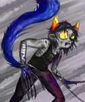 2015 action_claws blood crying fullres nepeta_leijon no_coat no_hat noodlenumber scars solo starter_outfit