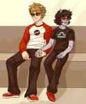  coolkids dave_strider holding_hands inkskratches red_record_tee redrom shipping terezi_pyrope 