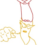  1s_th1s_you 2025 animalstuck blackrom dirk_strider fullres jaggy_lines lil_hal lineart my_little_phony scoundrellyfeline shipping 