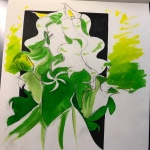  2017 aspect_powers dogtier fullres_export_attempted godtier jade_harley monochrome rainbowcookiz solo space_aspect watercolor witch 