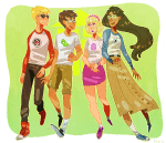  3_in_the_morning_dress animated beta_kids breath_aspect dark_sleeved_shirt dave_strider dogtier dreamself four_aces_suited godtier heir jade_harley john_egbert knight light_aspect pixel red_baseball_tee request rose_lalonde sburb_logo seer sora-la space_aspect starter_outfit time_aspect velvet_squiddleknit wise_guy_slime_suit witch 