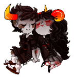  animated aradia_megido deleted_source freckles holding_hands moved_source palerom redrom shipping tavros_nitram team_charge transparent zamii070 