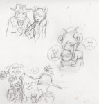  2012 alcohol ancestors apricots-from-nara back_angle beverage blackrom blush bq cairo_overcoat chibi clover crying felt formal fullres grayscale hug lord_english pencil queen_of_spades scars shipping sketch snowman spades_slick starter_outfit stitch suit text the_handmaid timely_mistress word_balloon 