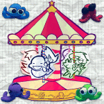  2025 animated beta_kids dave_strider fullres jade_harley john_egbert kid_symbol lineart papercraft rose_lalonde sitting squiddles techn0logybi0 