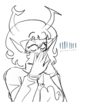  ! 2026 alisbscsaand aranea_serket blush dancestors dream_ghost fullres grayscale monochrome reaction solo starter_outfit sufferer_necklace 