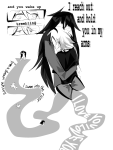  2026 black_squiddle_dress car_seat_headrest fullres grayscale guns_and_roses hug jade_harley jadeiterosez lyricstuck monochrome redrom rose_lalonde shipping starter_outfit text 