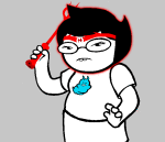  2026 animated epilepsy_warning fullres highlight_color jaggy_lines jane_crocker junior_battermaster's_bowlbuster_poking_solution_50000 monochrome native_source offkilterkeys solo starter_outfit tiaratop 