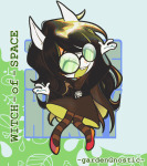  2023 animal_ears chibi diabetes dogtier godtier jade_harley skounch space_aspect text witch 