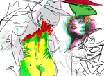  2025 art_dump biting cannibalism clover crowbar felt fullres gore hb headshot hearts_boxcars highlight_color jack_noir jaggy_lines kanaya_maryam melerbytes profile sketch spades_slick wut 
