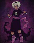  2025 black_squiddle_dress body_modification ceriisu fullres rose_lalonde solo text thorns_of_oglogoth weapon 